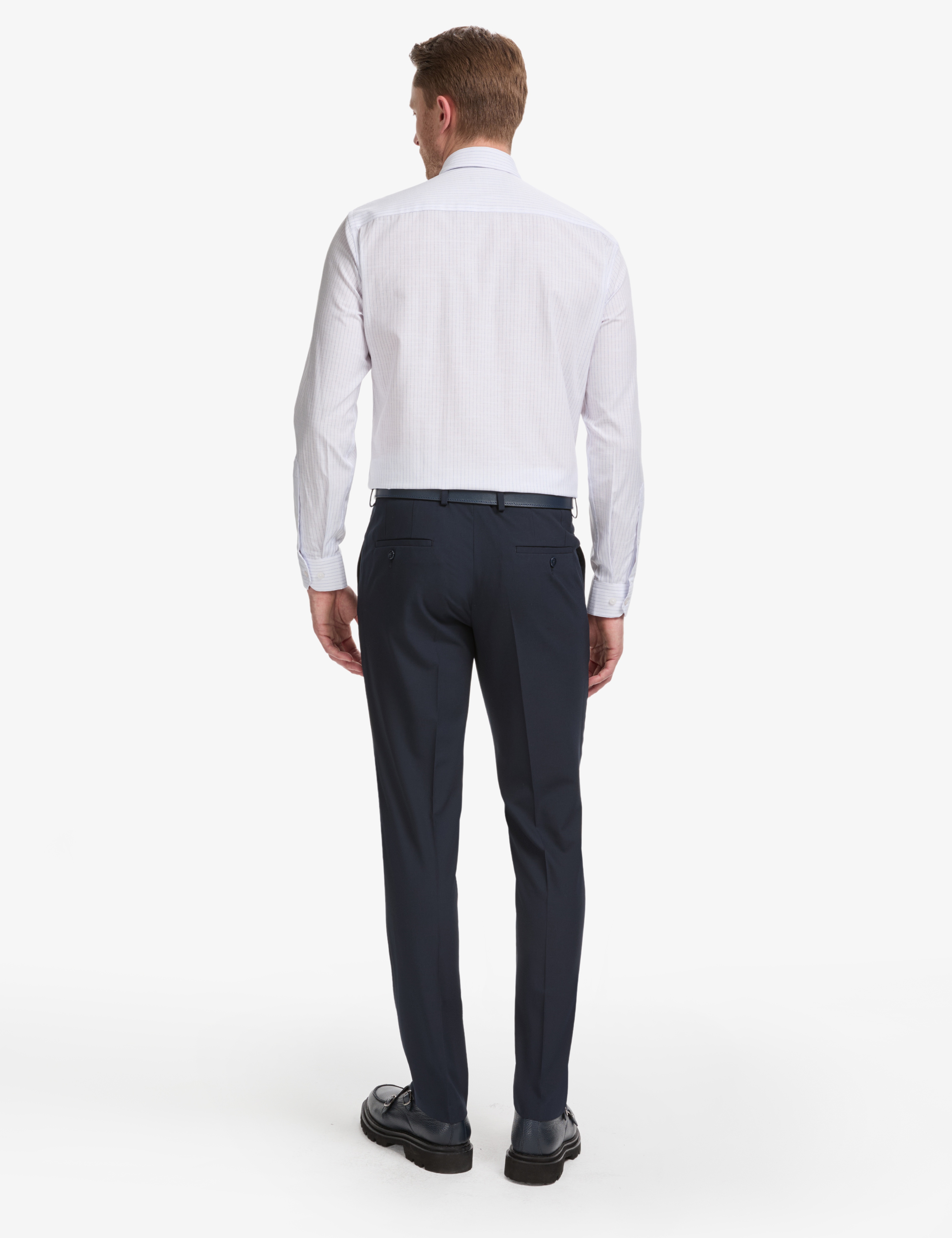Lacivert Slim Fit Kumaş Pantolon - Image 4