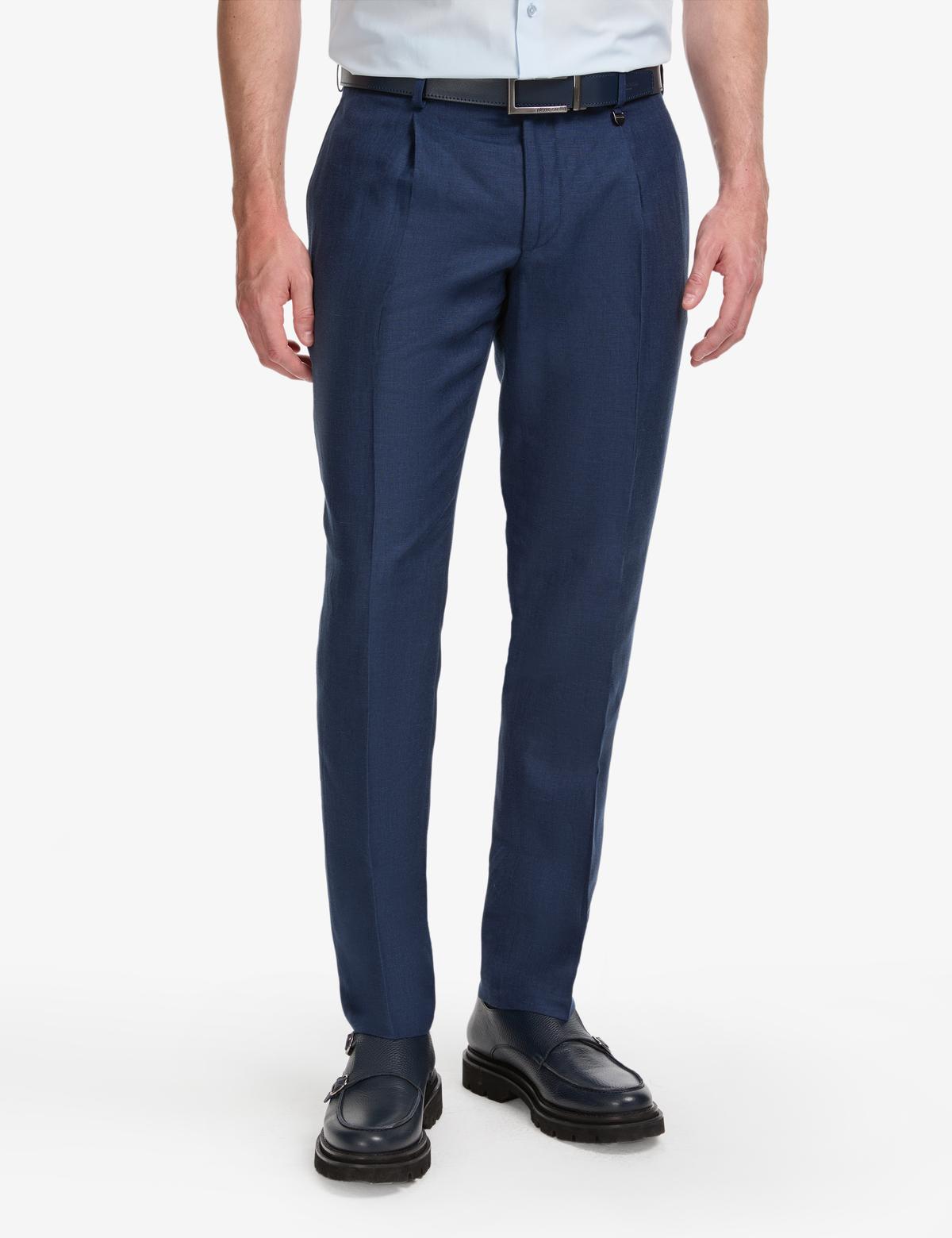 Lacivert Slim Fit Kumaş Pantolon - 50325165089