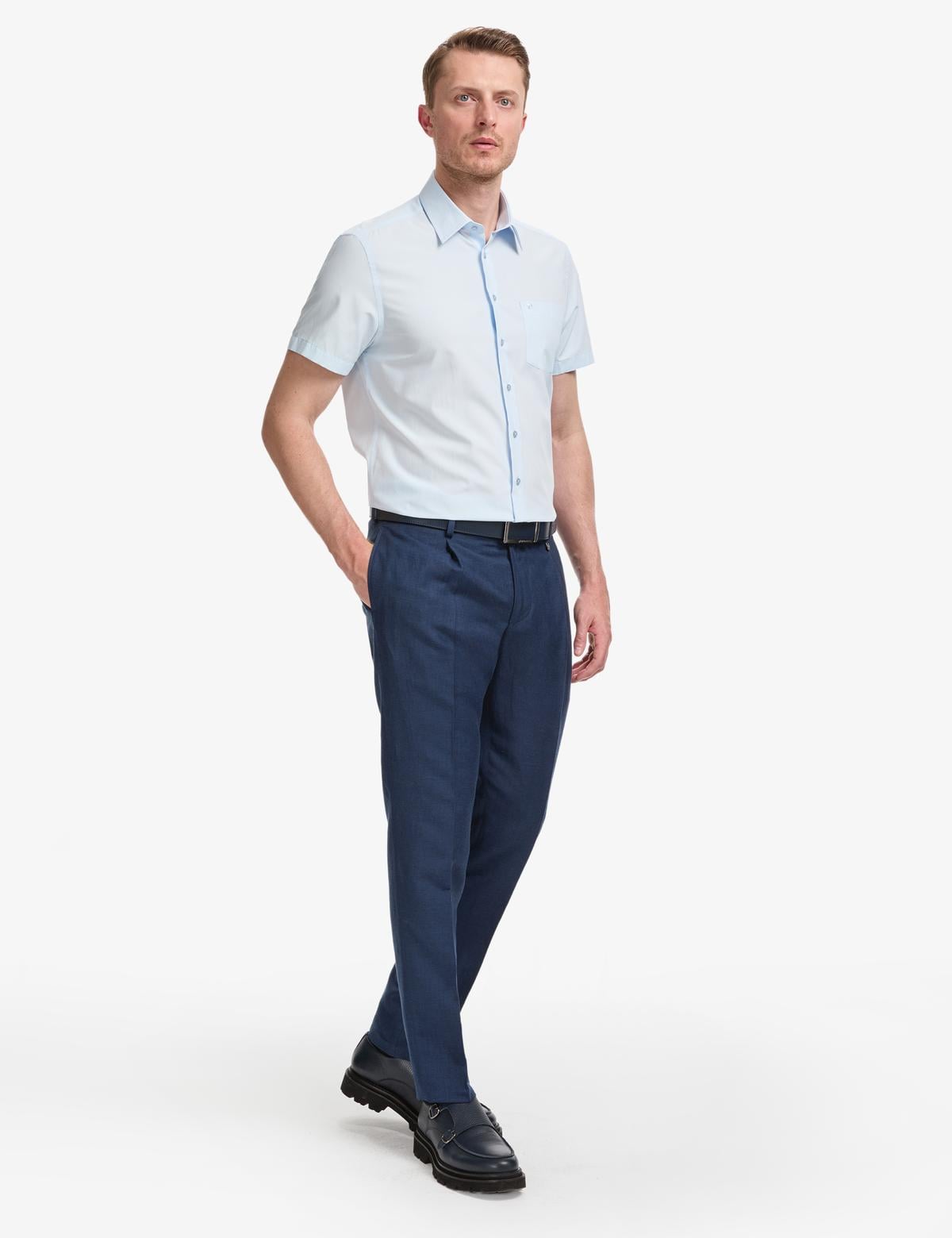 Lacivert Slim Fit Kumaş Pantolon - 50325165089