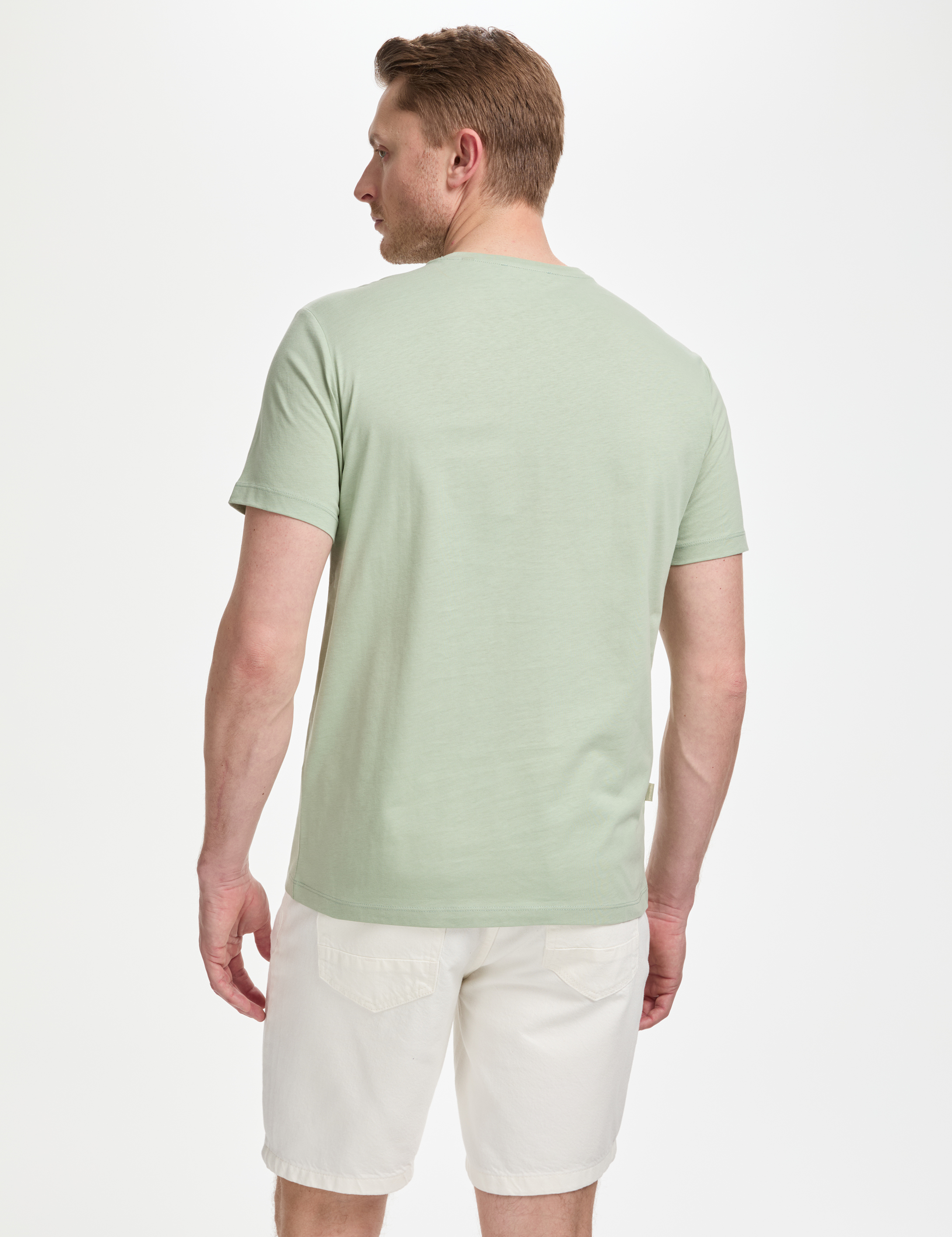 Çağla Slim Fit %100 Pamuk Bisiklet Yaka Basic Tişört