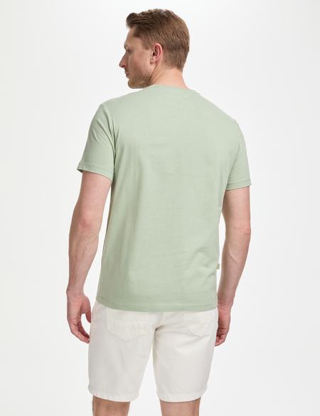 Çağla Slim Fit %100 Pamuk Bisiklet Yaka Basic Tişört - 50325307052