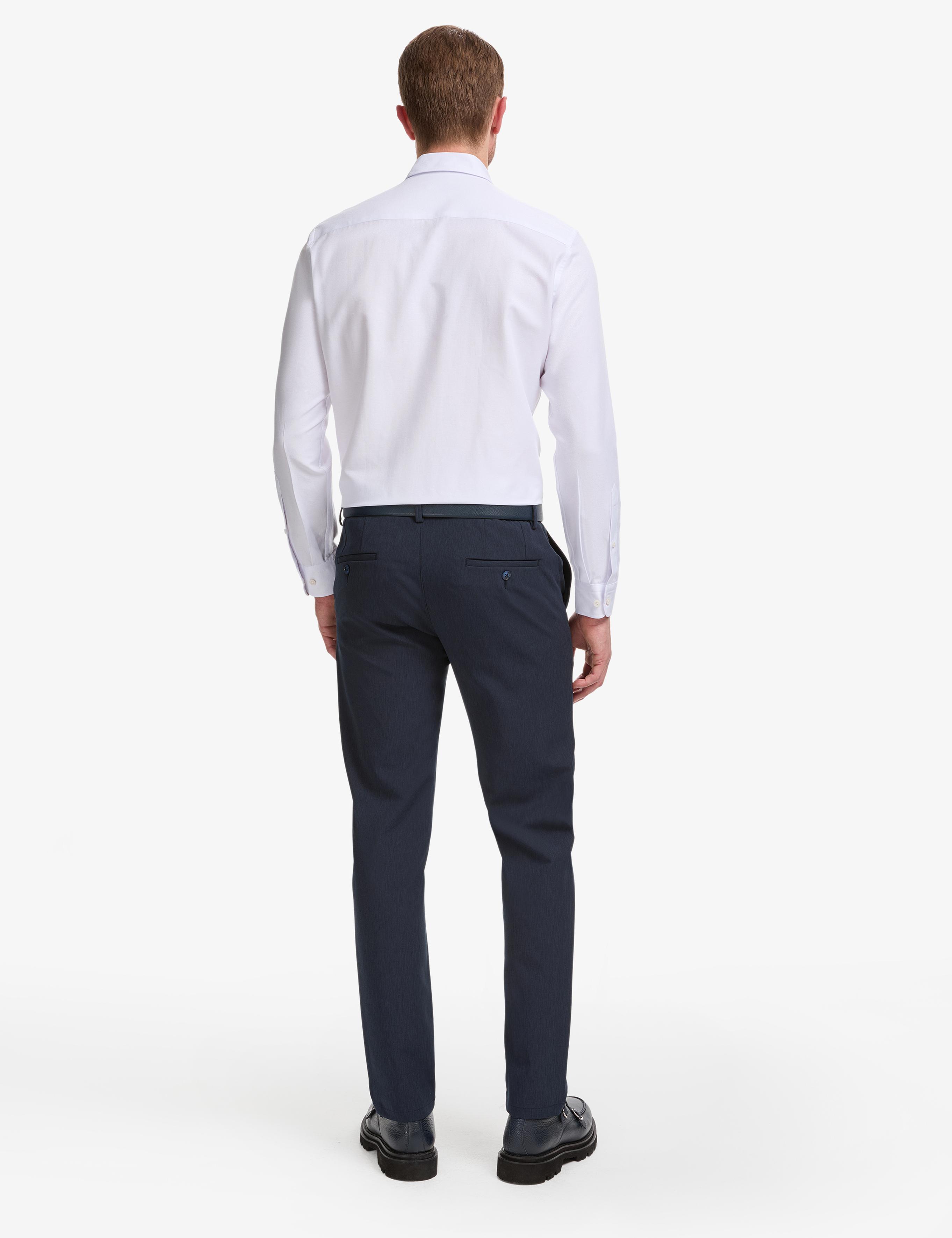Lacivert Ex. Slim Fit Kumaş Pantolon