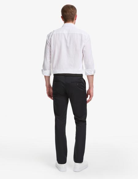 Siyah Slim Fit Kanvas Pantolon - 50321979065