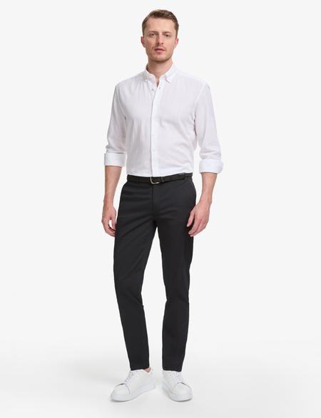 Siyah Slim Fit Kanvas Pantolon - 50321979065