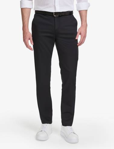 Siyah Slim Fit Kanvas Pantolon