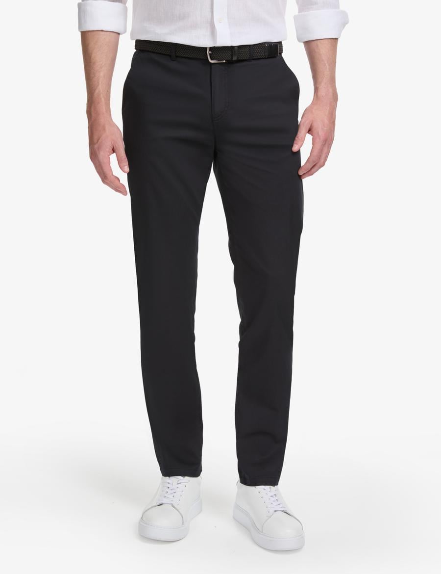 Siyah Slim Fit Kanvas Pantolon