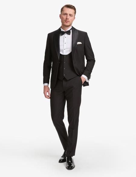 Siyah Ex. Slim Fit Smokin - 50324273005