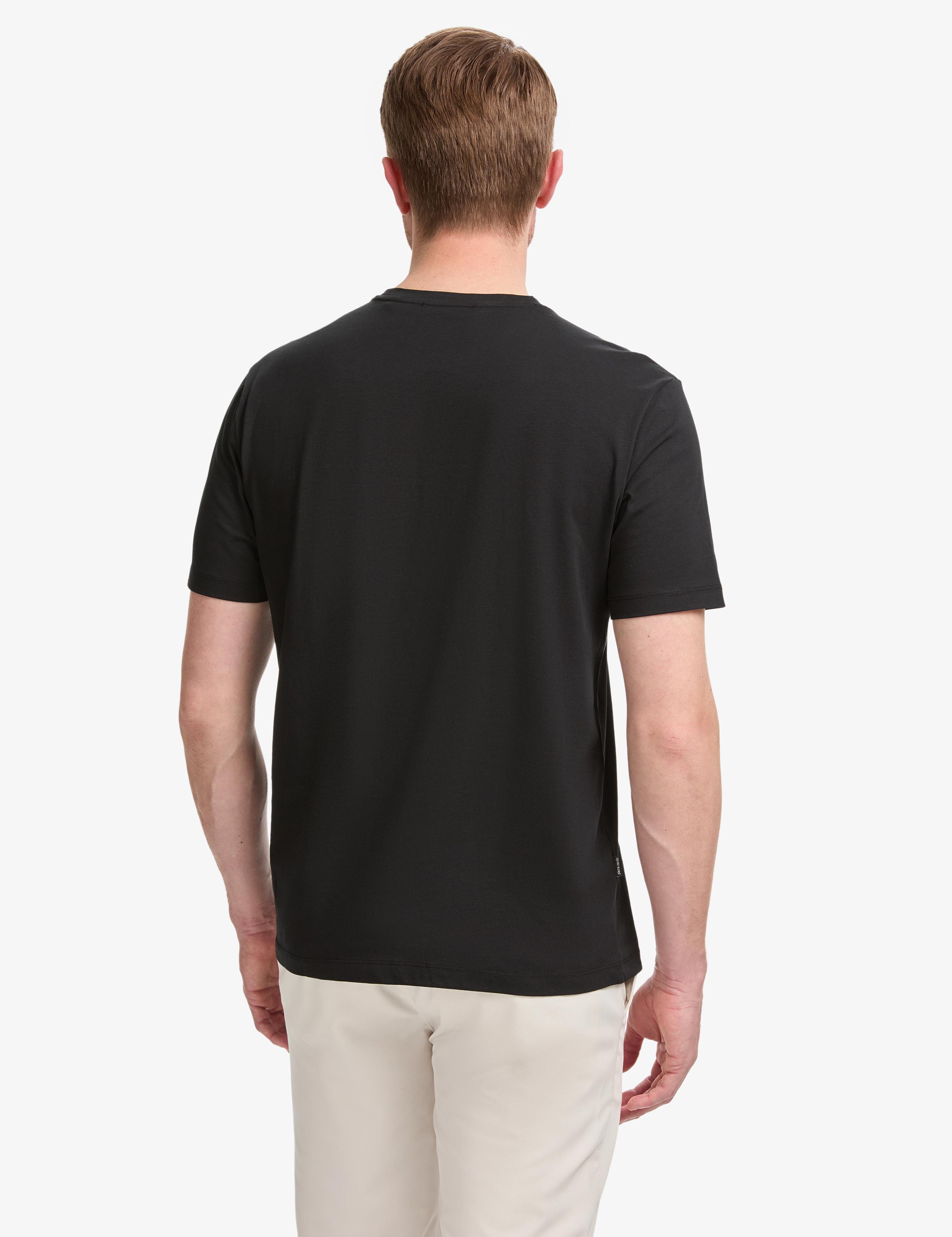 Siyah Regular Fit %100 Pamuk Bisiklet Yaka Basic Tişört