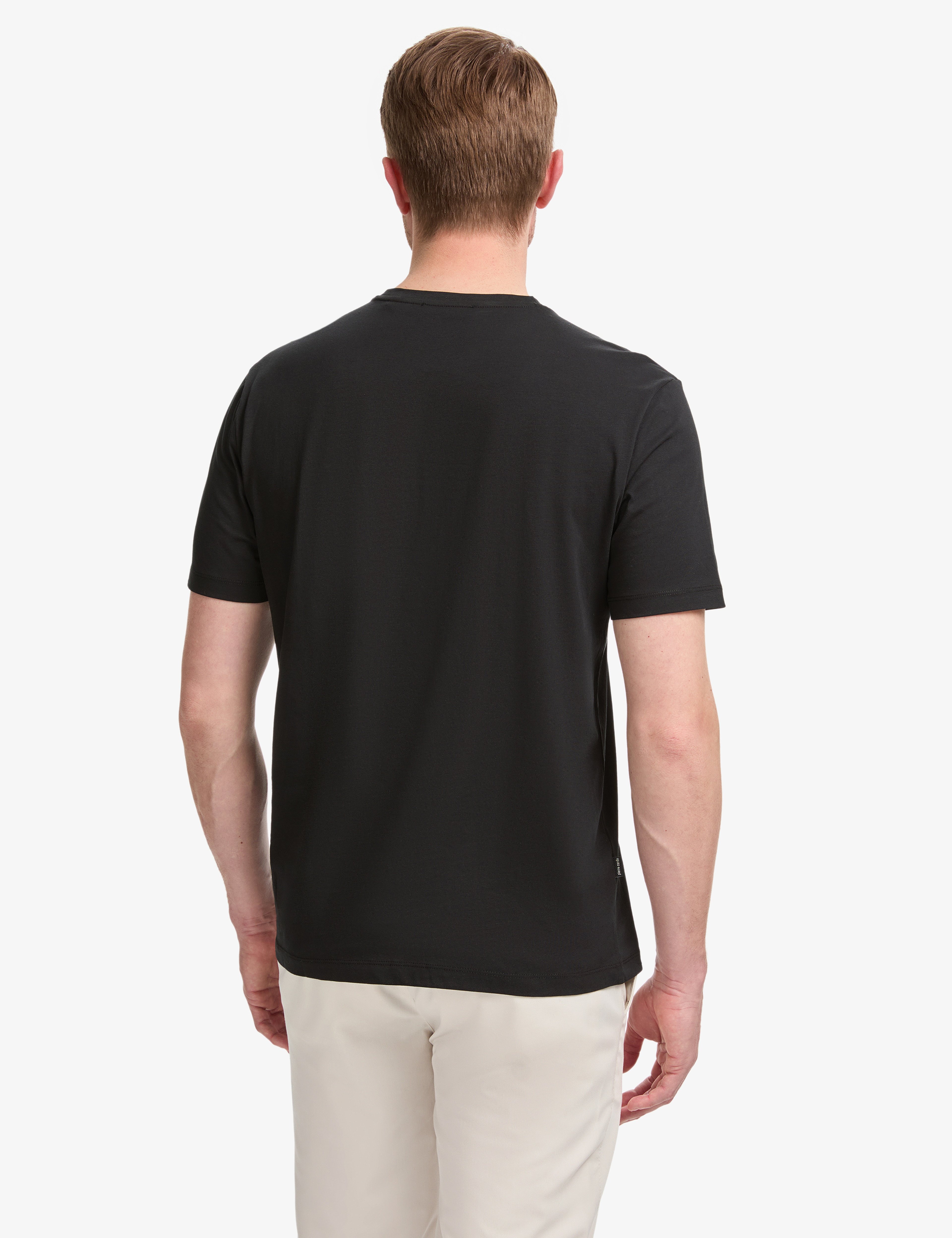 Siyah Regular Fit %100 Pamuk Bisiklet Yaka Basic Tişört