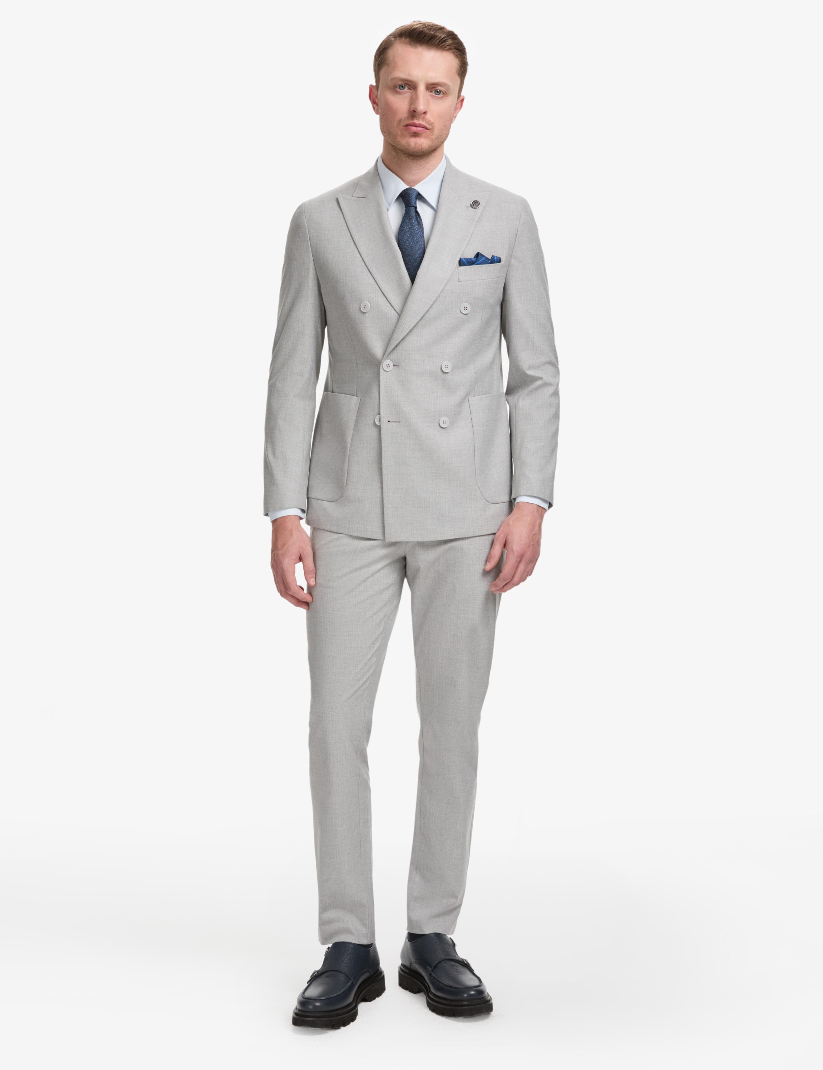 Gri Ex. Slim Fit Takım Elbise