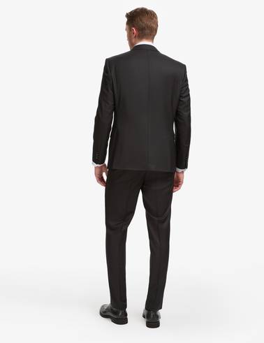 Siyah Slim Fit %100 Yün Takım Elbise