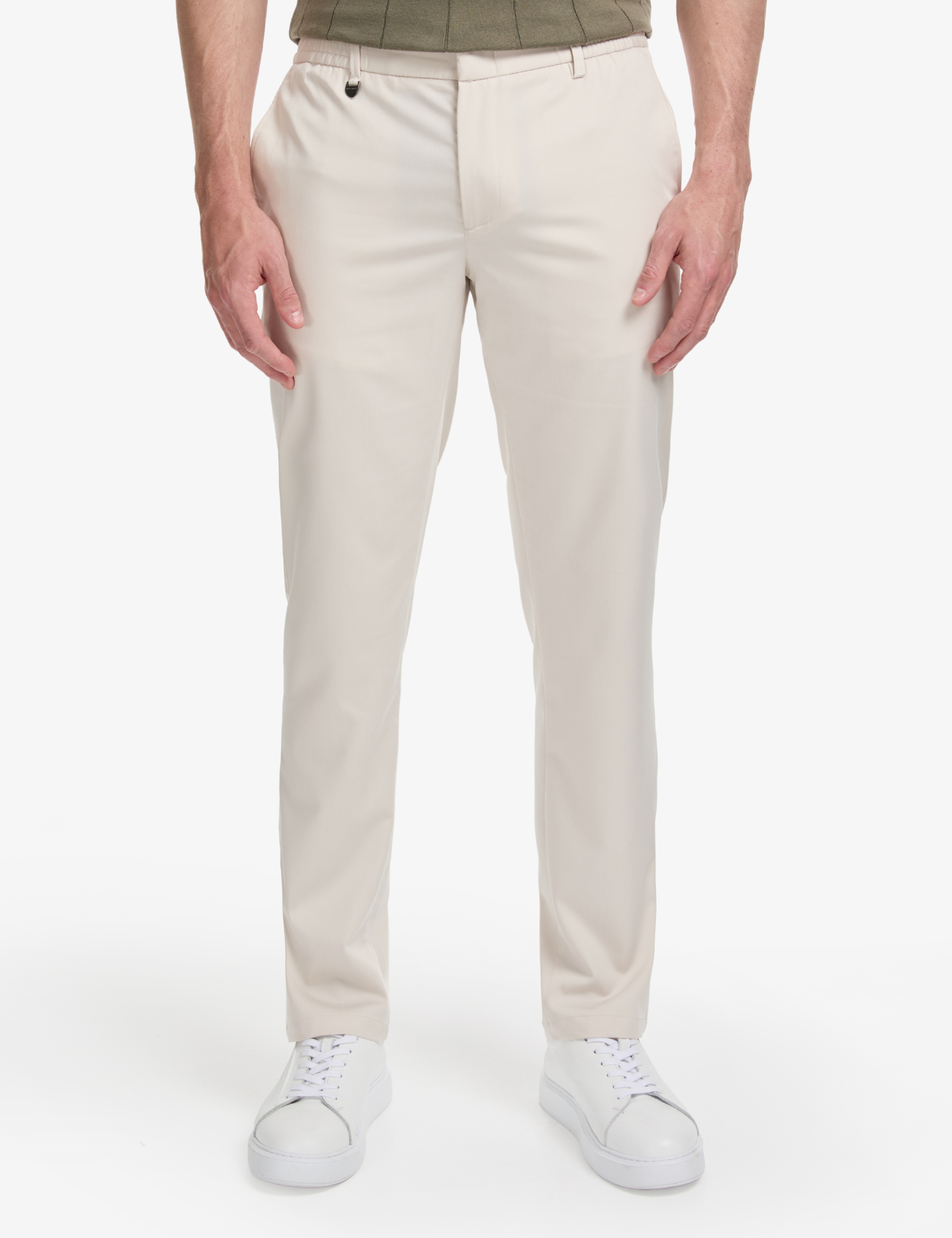 Bej Slim Fit Klasik Jogger Pantolon - Image 2