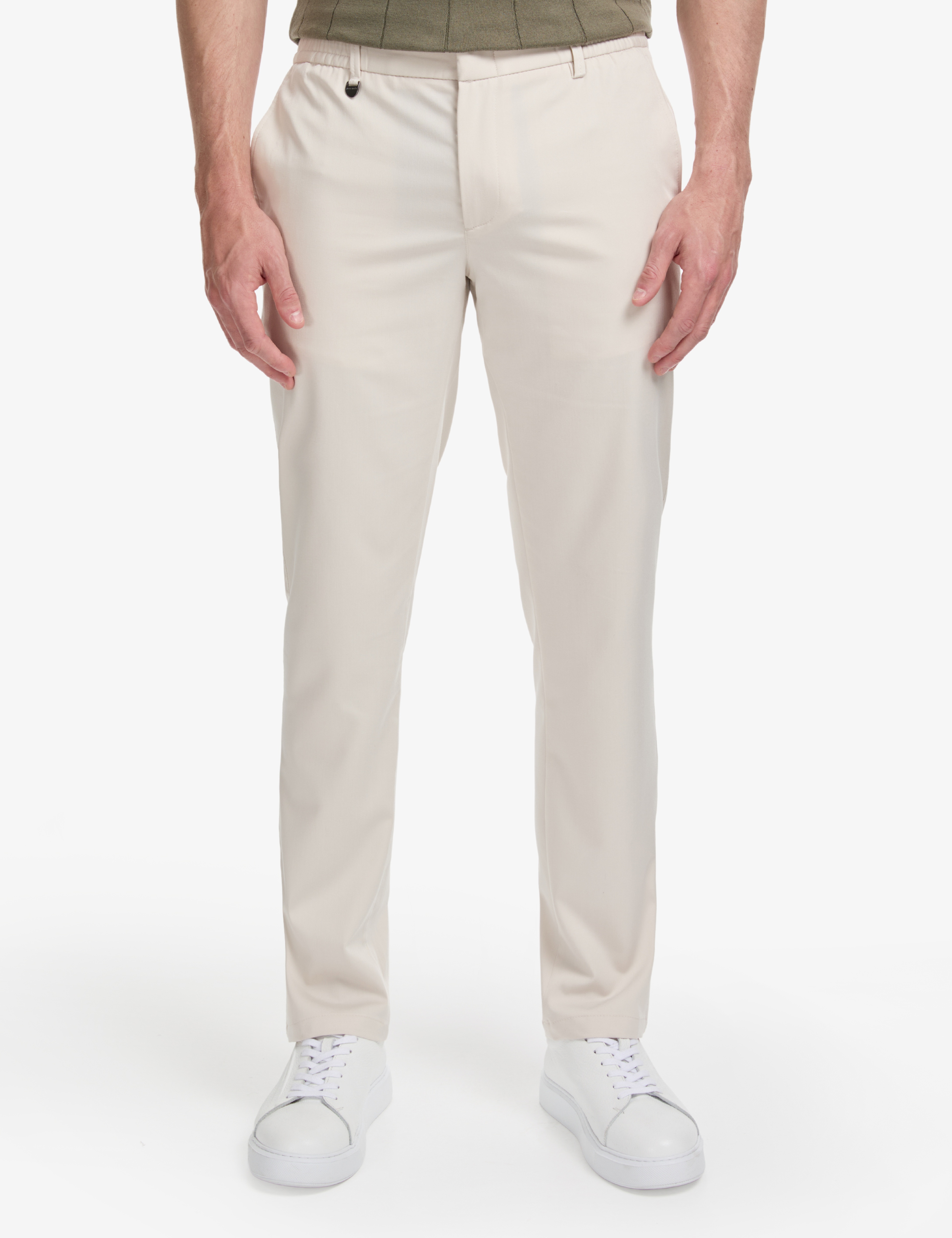Bej Slim Fit Klasik Jogger Pantolon