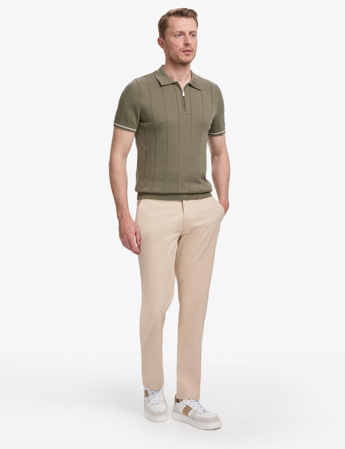 Bej Regular Fit Kanvas Pantolon - 50288510174