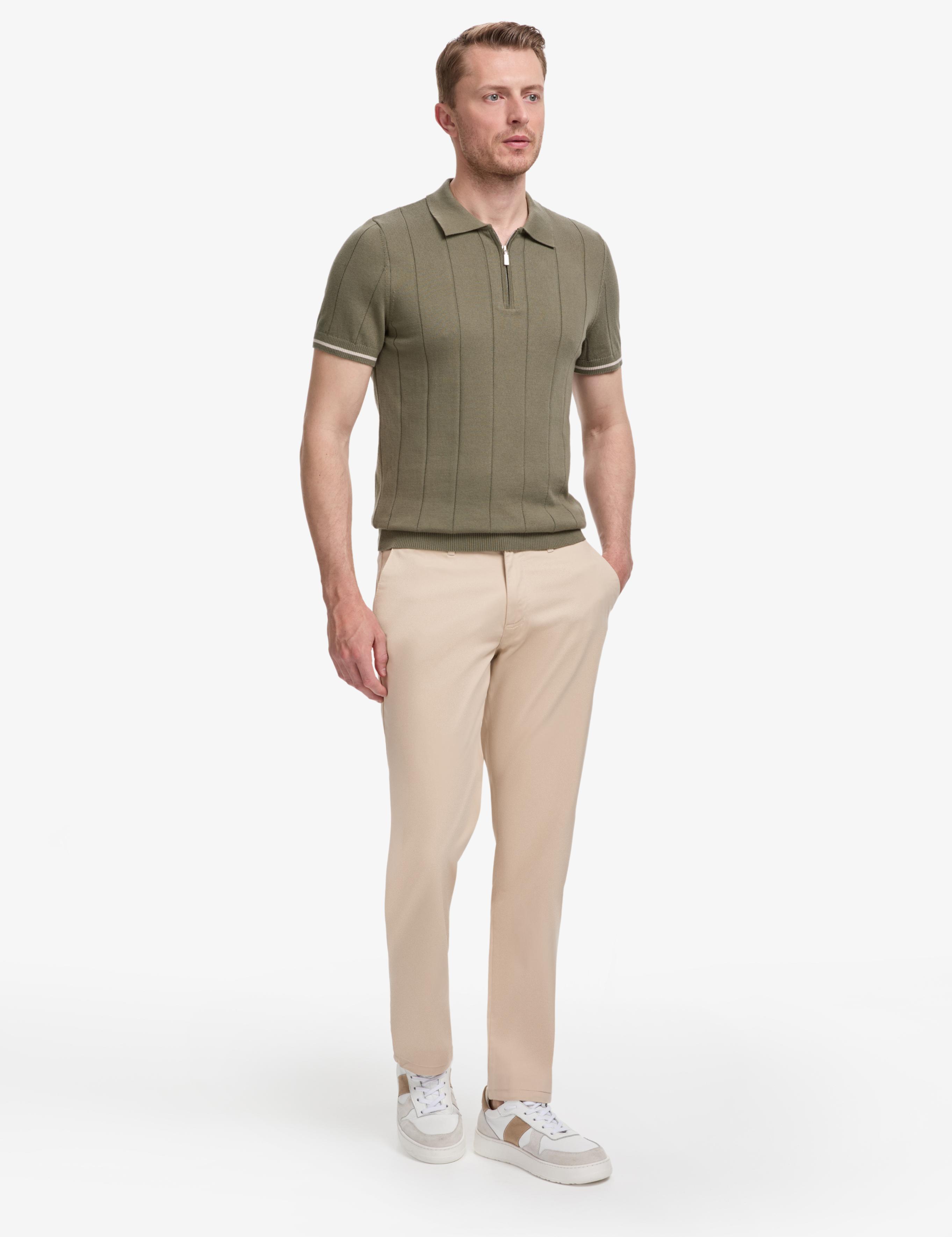 Bej Regular Fit Kanvas Pantolon