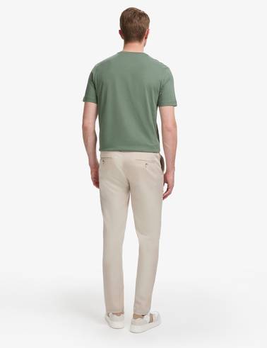 Bej Slim Fit Esnek Bel Klasik Jogger Pantolon