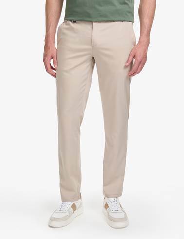 Bej Slim Fit Esnek Bel Klasik Jogger Pantolon