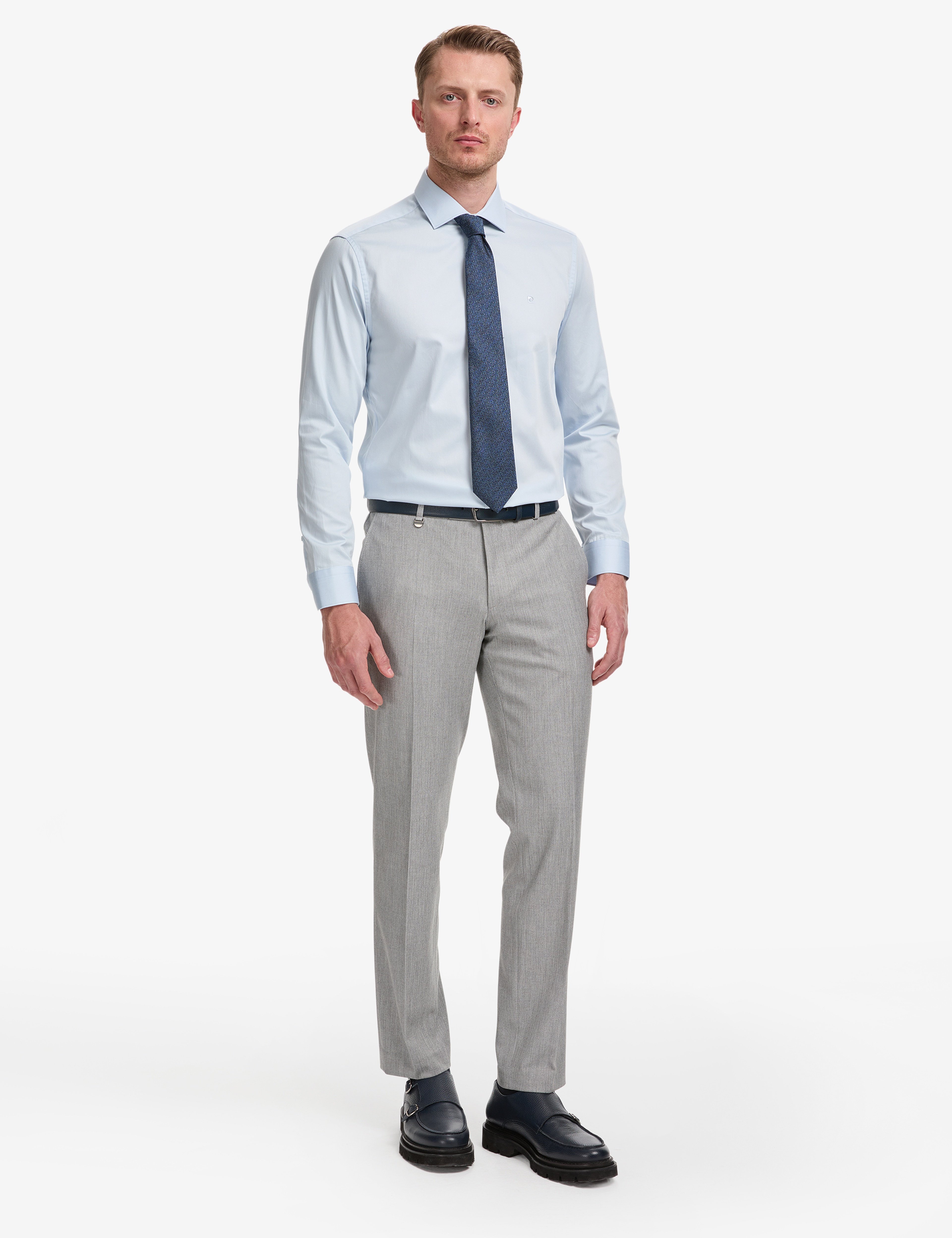 Gri Slim Fit Kumaş Pantolon