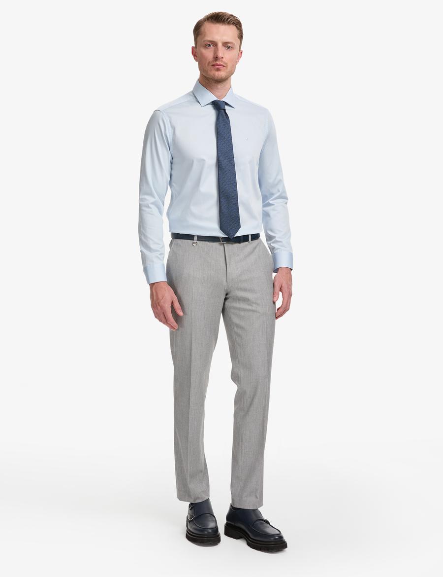 Gri Slim Fit Kumaş Pantolon