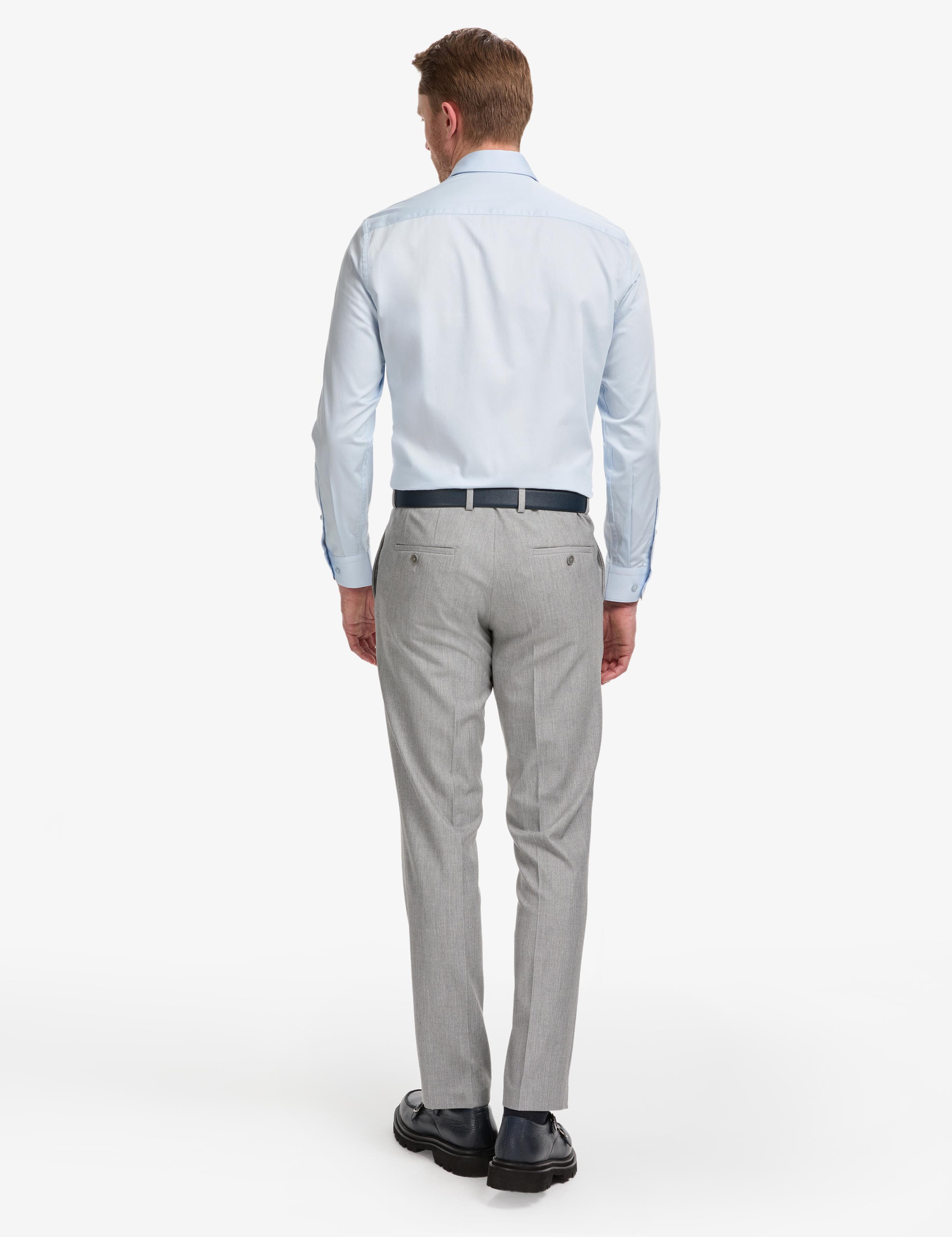 Gri Slim Fit Kumaş Pantolon