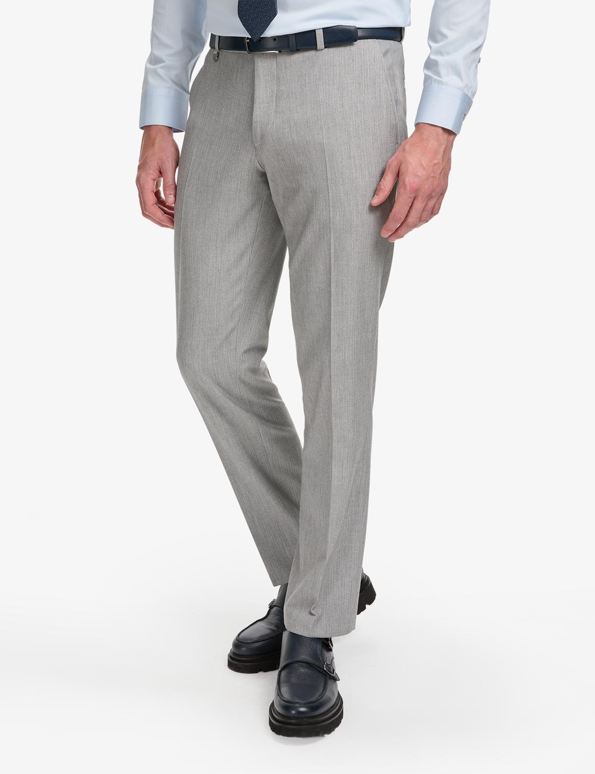 Gri Slim Fit Kumaş Pantolon - 50324299081