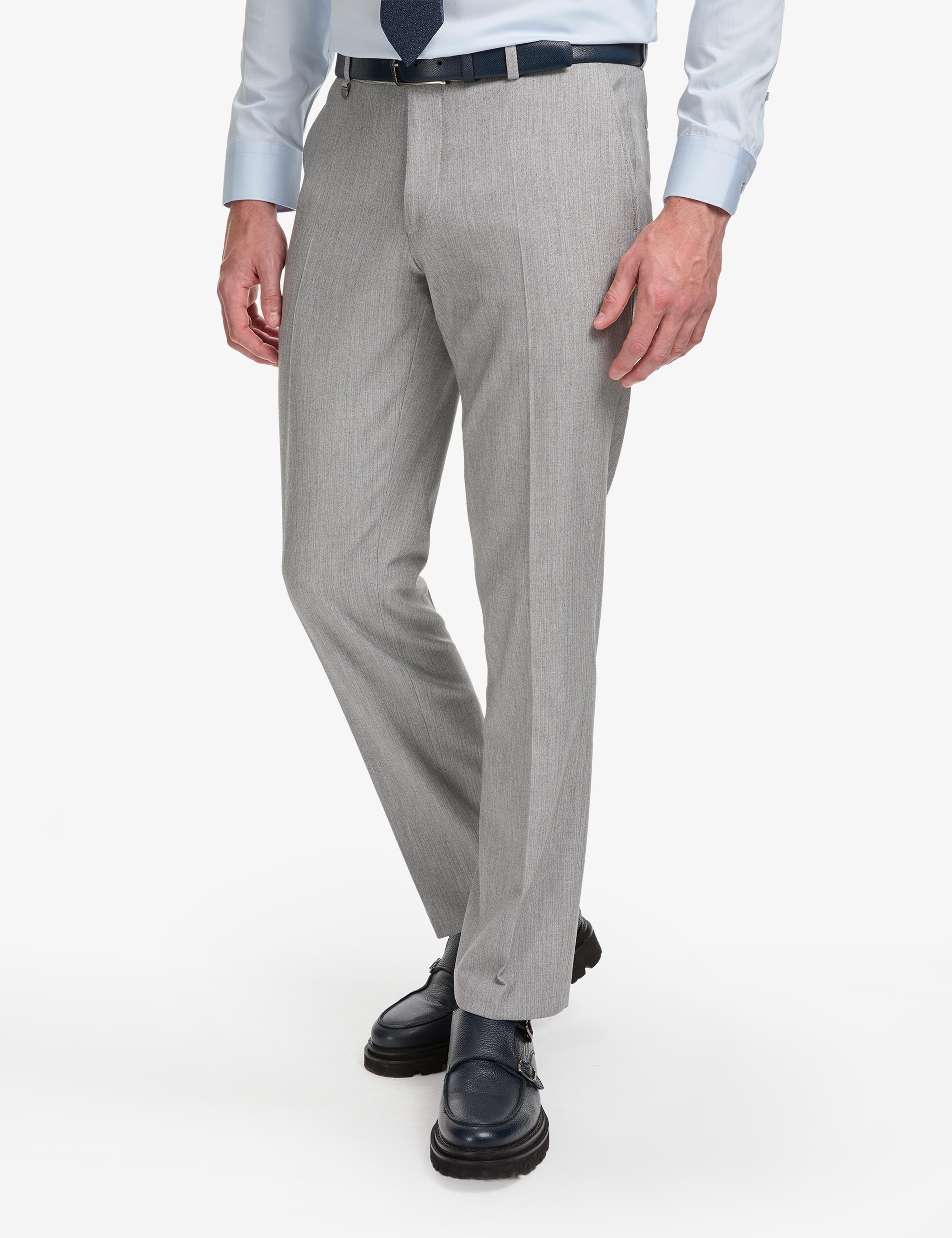 Gri Slim Fit Kumaş Pantolon