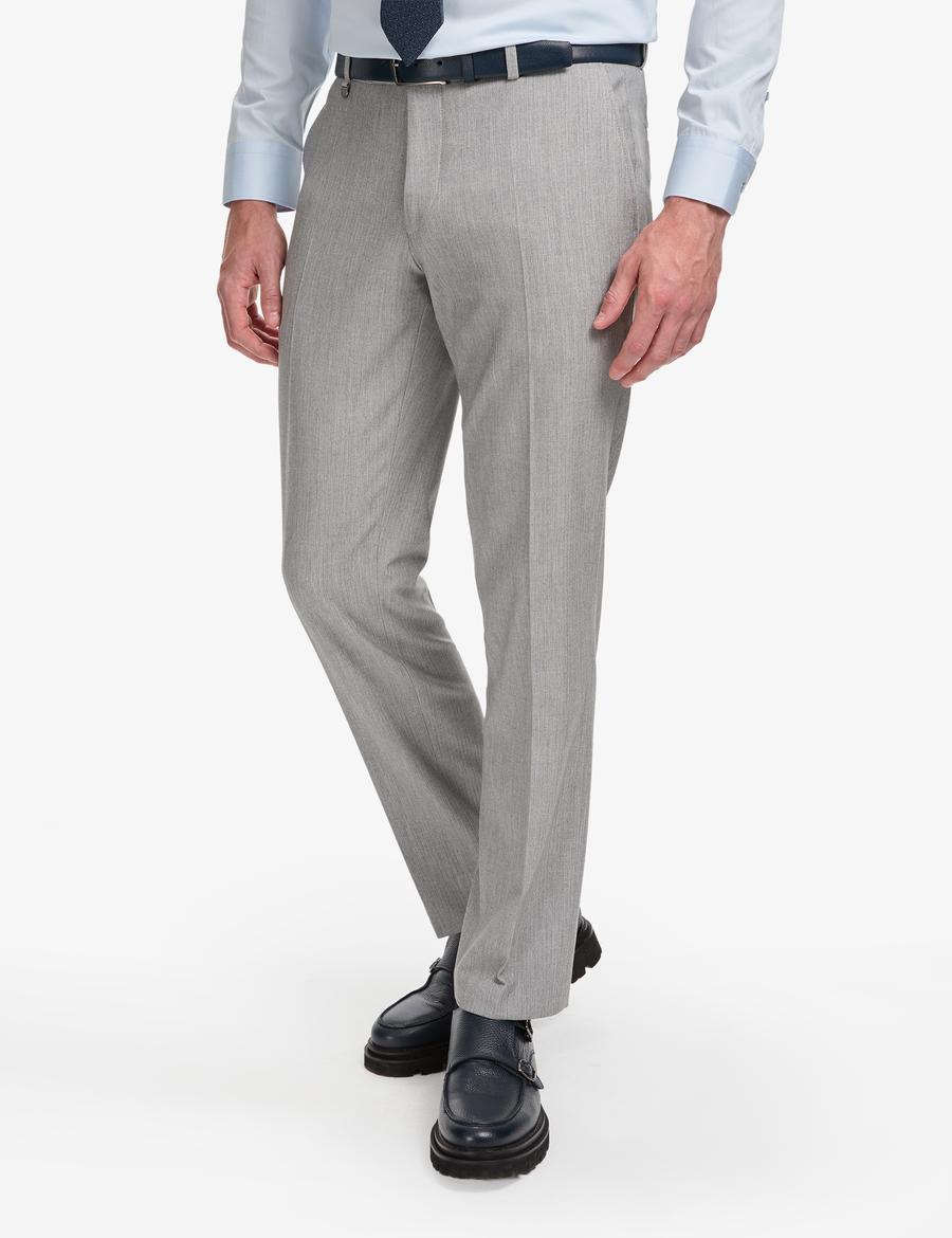 Gri Slim Fit Kumaş Pantolon