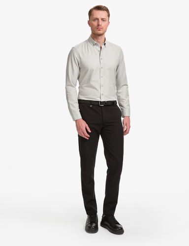 Siyah Ex. Slim Fit Kumaş Pantolon