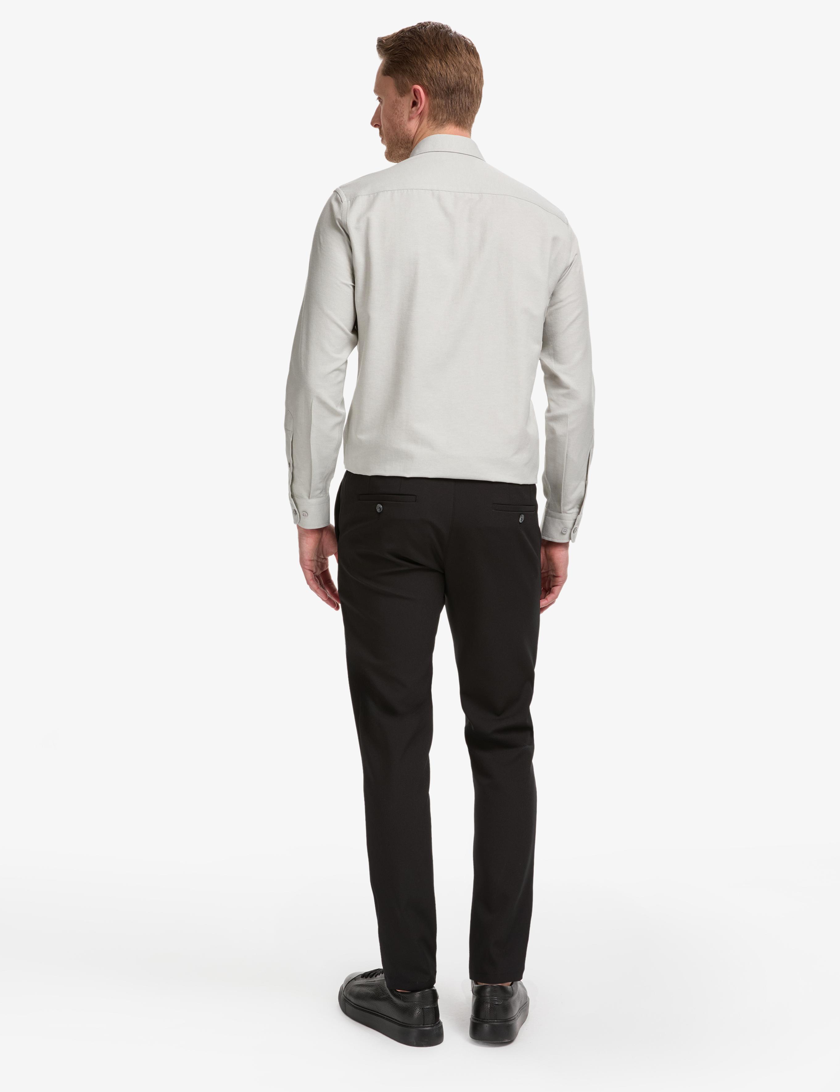 Siyah Ex. Slim Fit Kumaş Pantolon