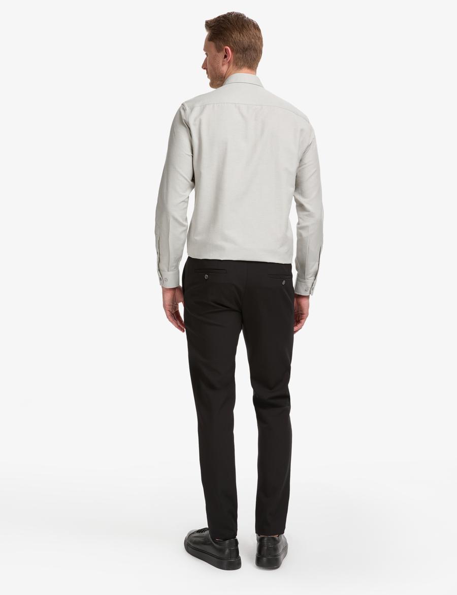 Siyah Ex. Slim Fit Kumaş Pantolon