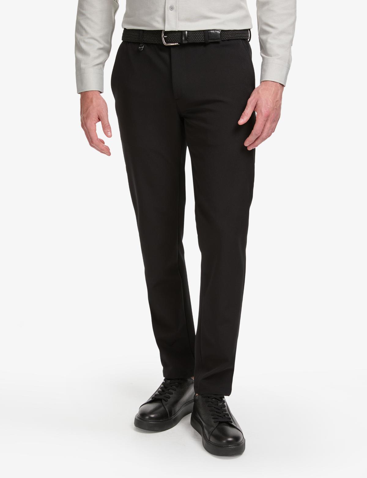 Siyah Ex. Slim Fit Kumaş Pantolon - 50319594045