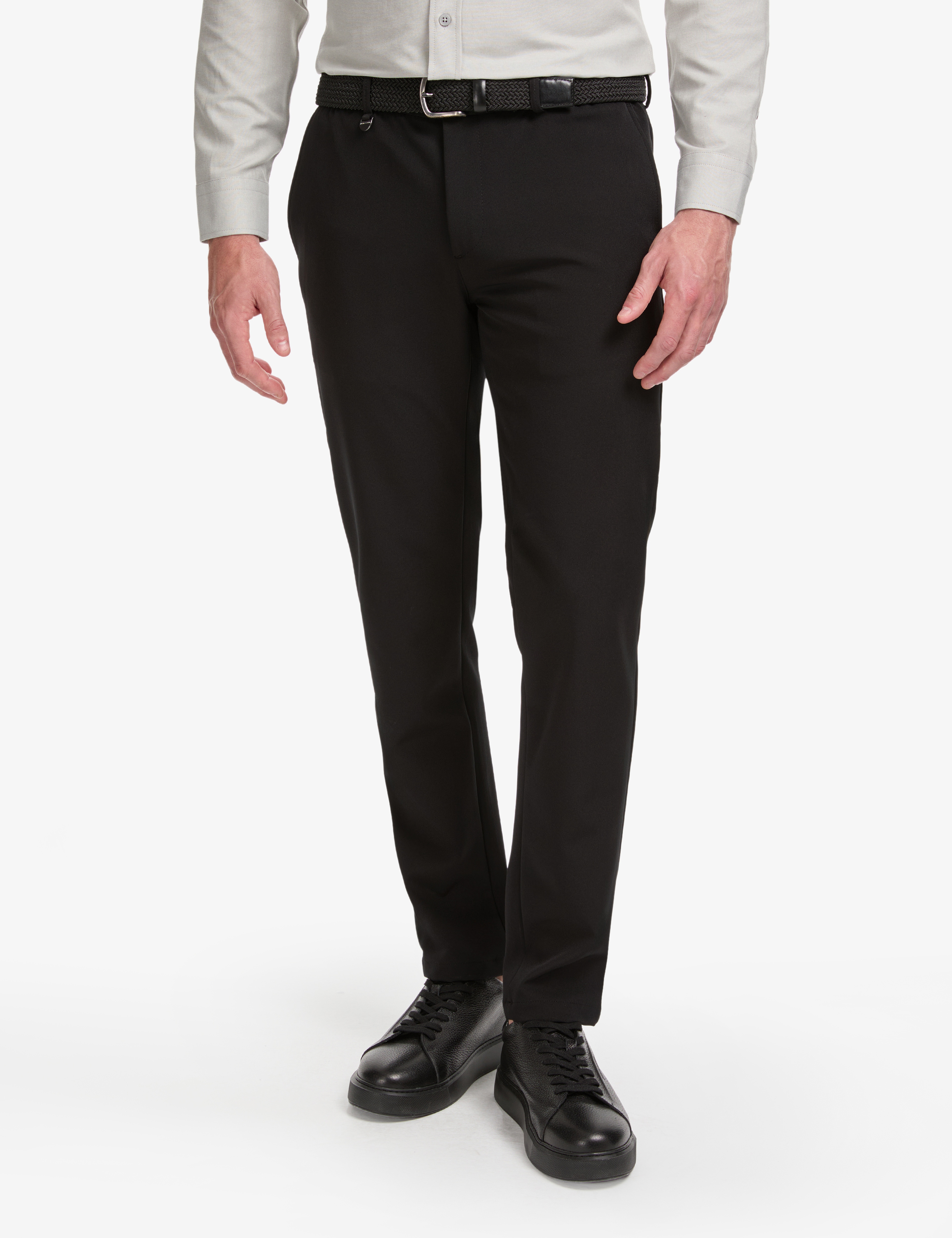 Siyah Ex. Slim Fit Kumaş Pantolon - Image 2