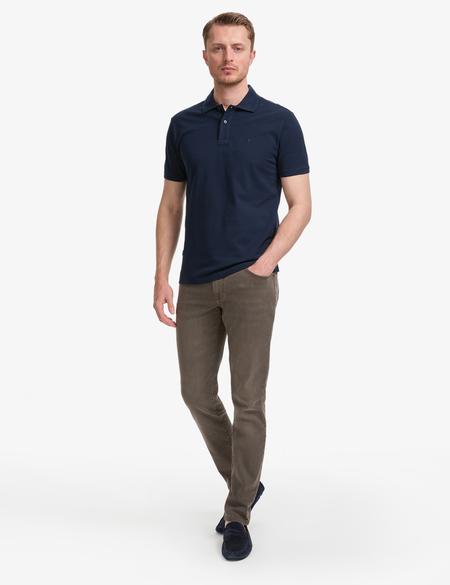 Lacivert Slim Fit Basic Tişört - 50321128063