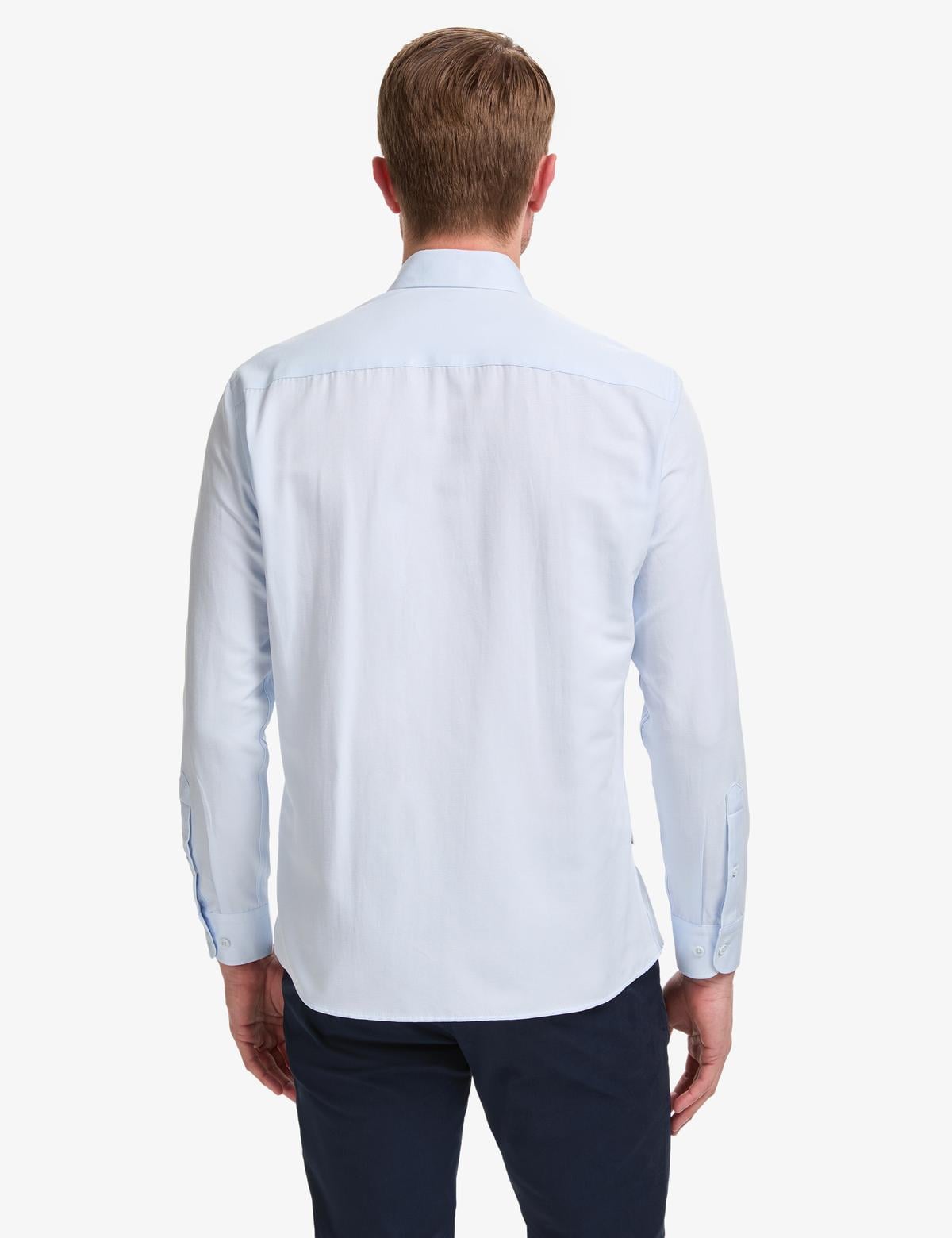 Açık Mavi Regular Fit Uzun Kollu Gömlek - 50320902058