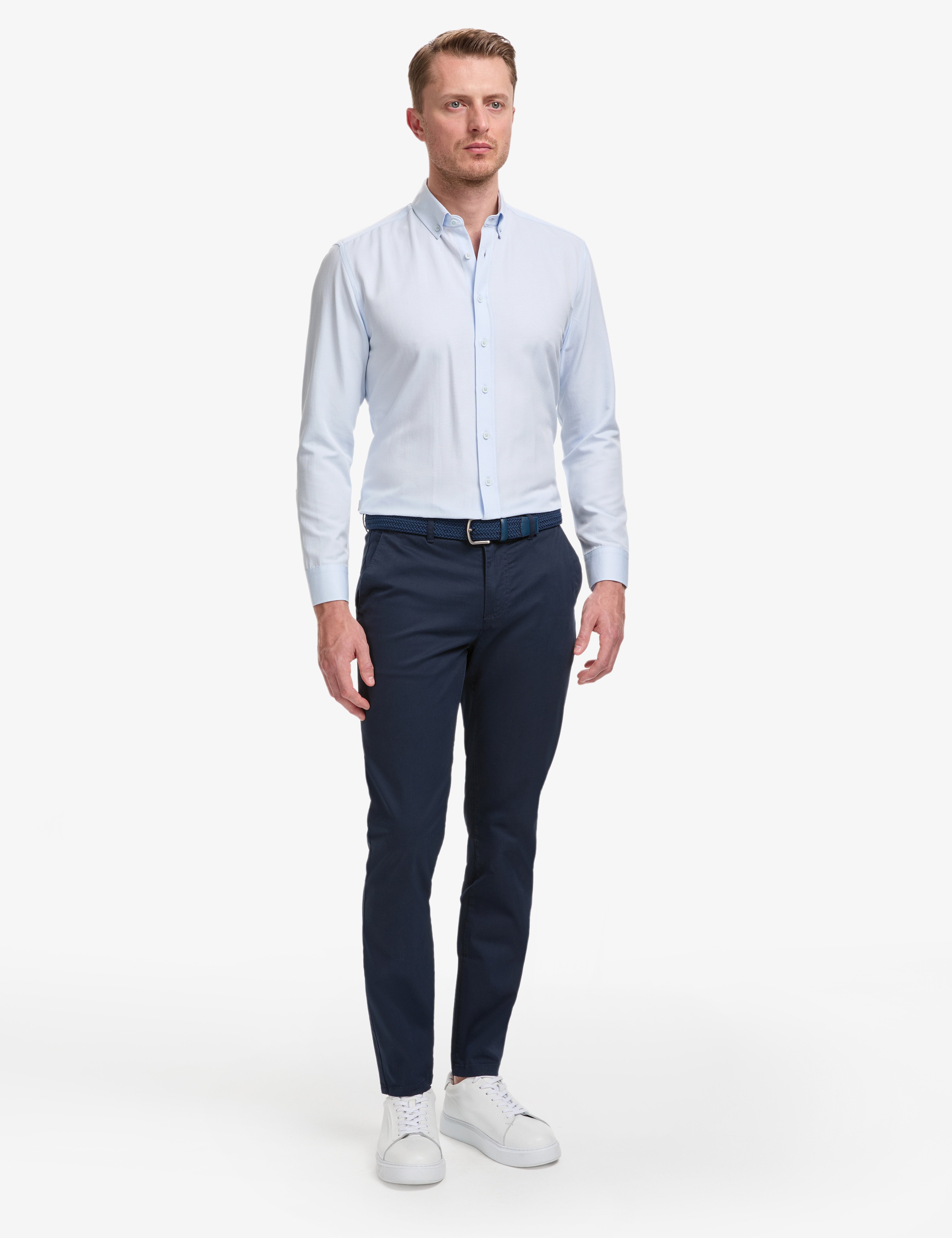 Açık Mavi Regular Fit Uzun Kollu Gömlek