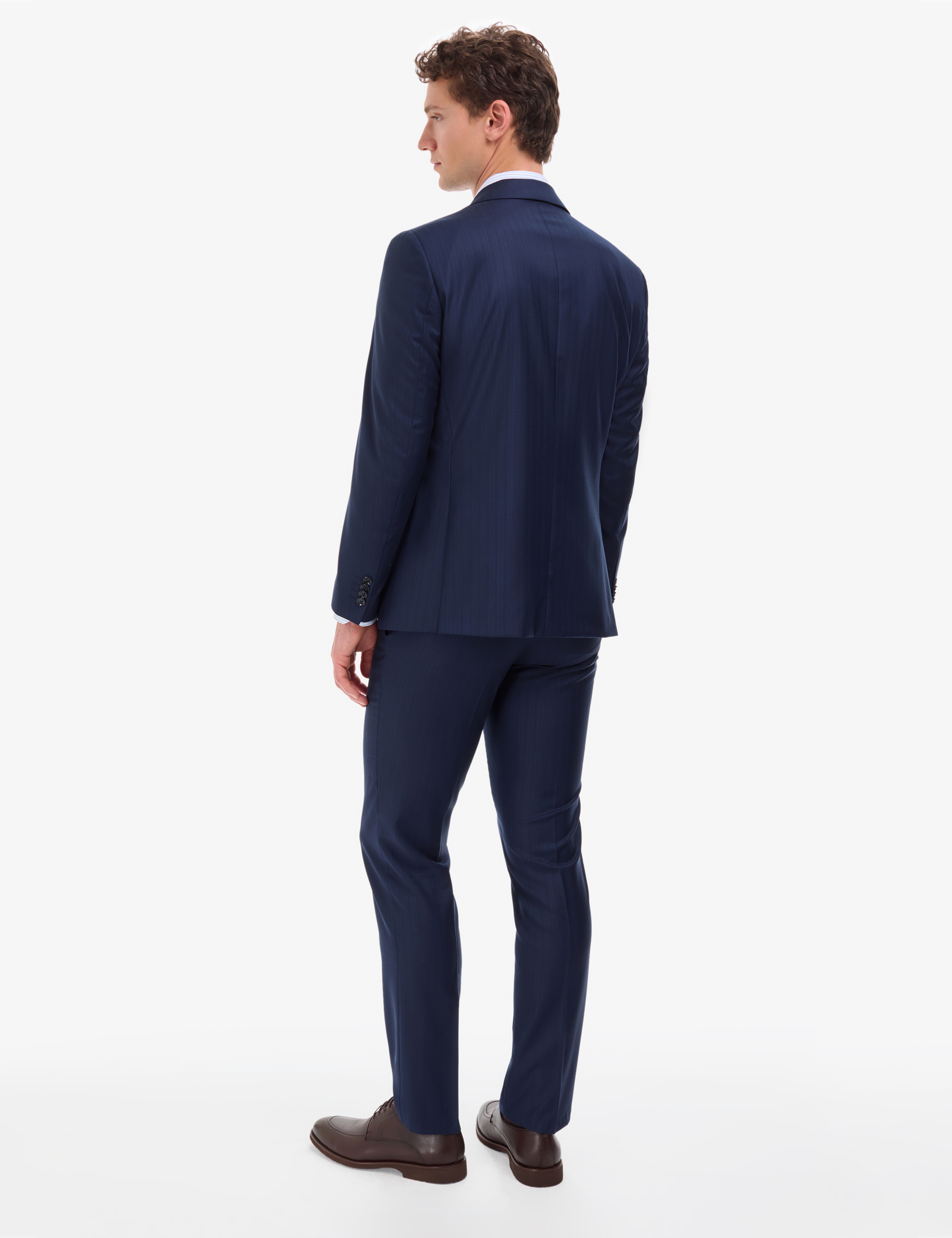 Lacivert Slim Fit %100 Yün Takım Elbise