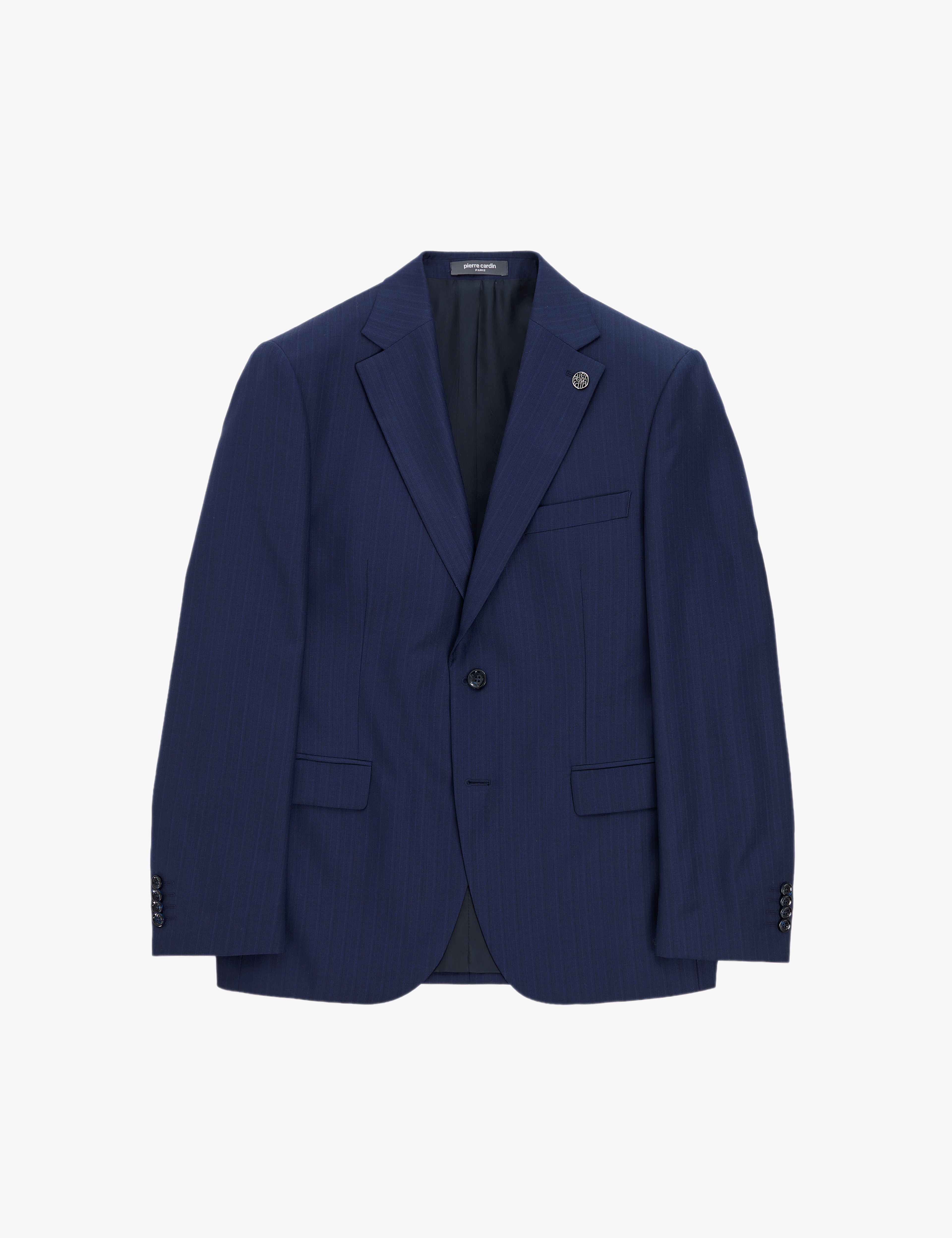 Lacivert Slim Fit %100 Yün Takım Elbise - Image 6