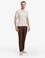 Koyu Kahverengi Slim Fit Kanvas Pantolon