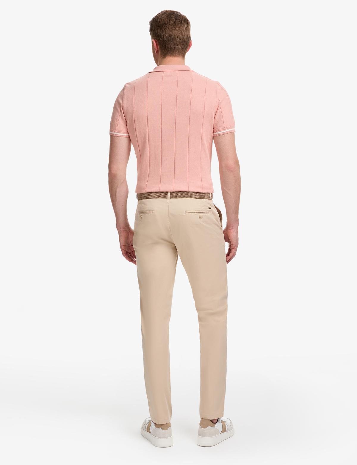 Bej Slim Fit Kanvas Pantolon - 50288511161