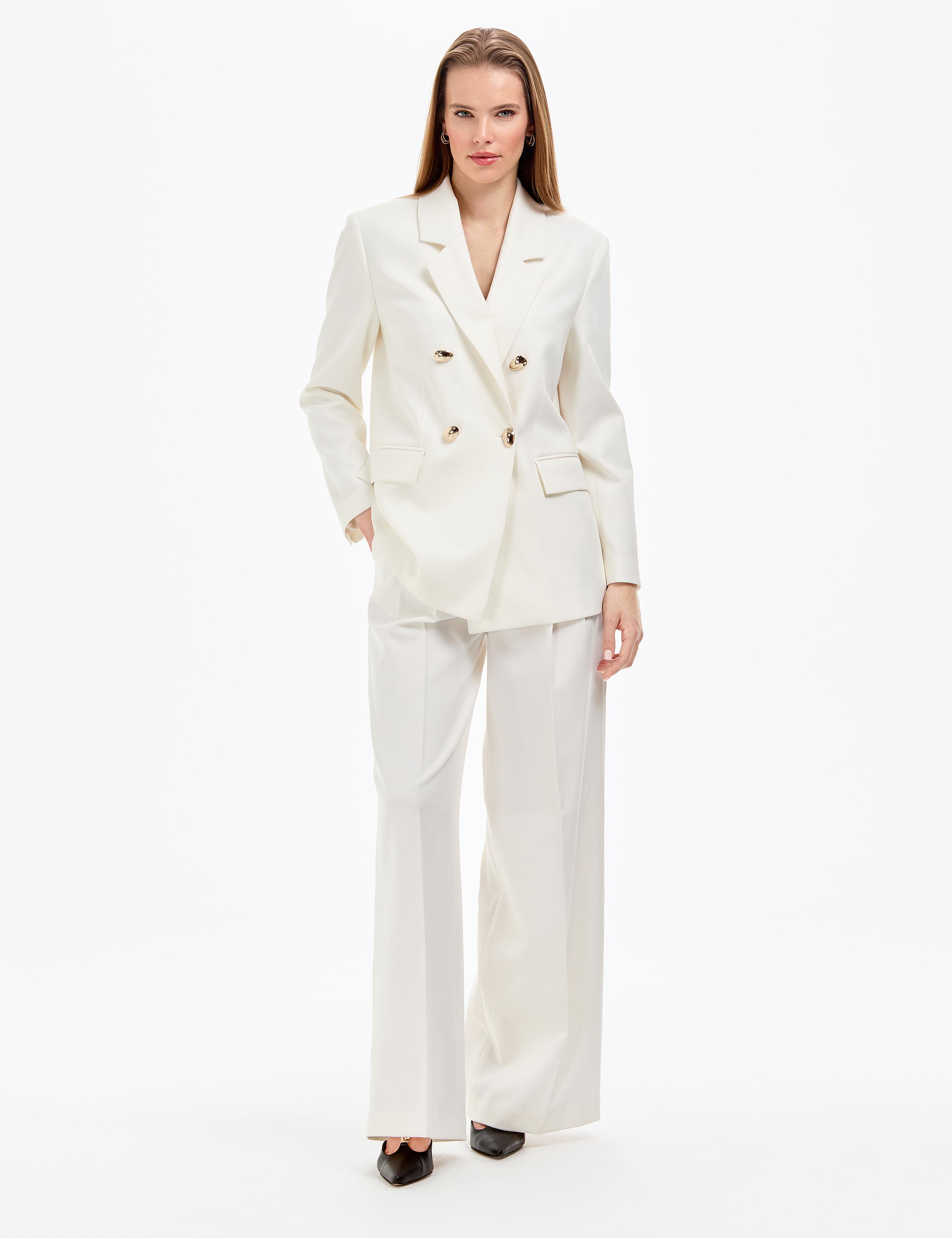 Ekru Comfort Fit Ceket