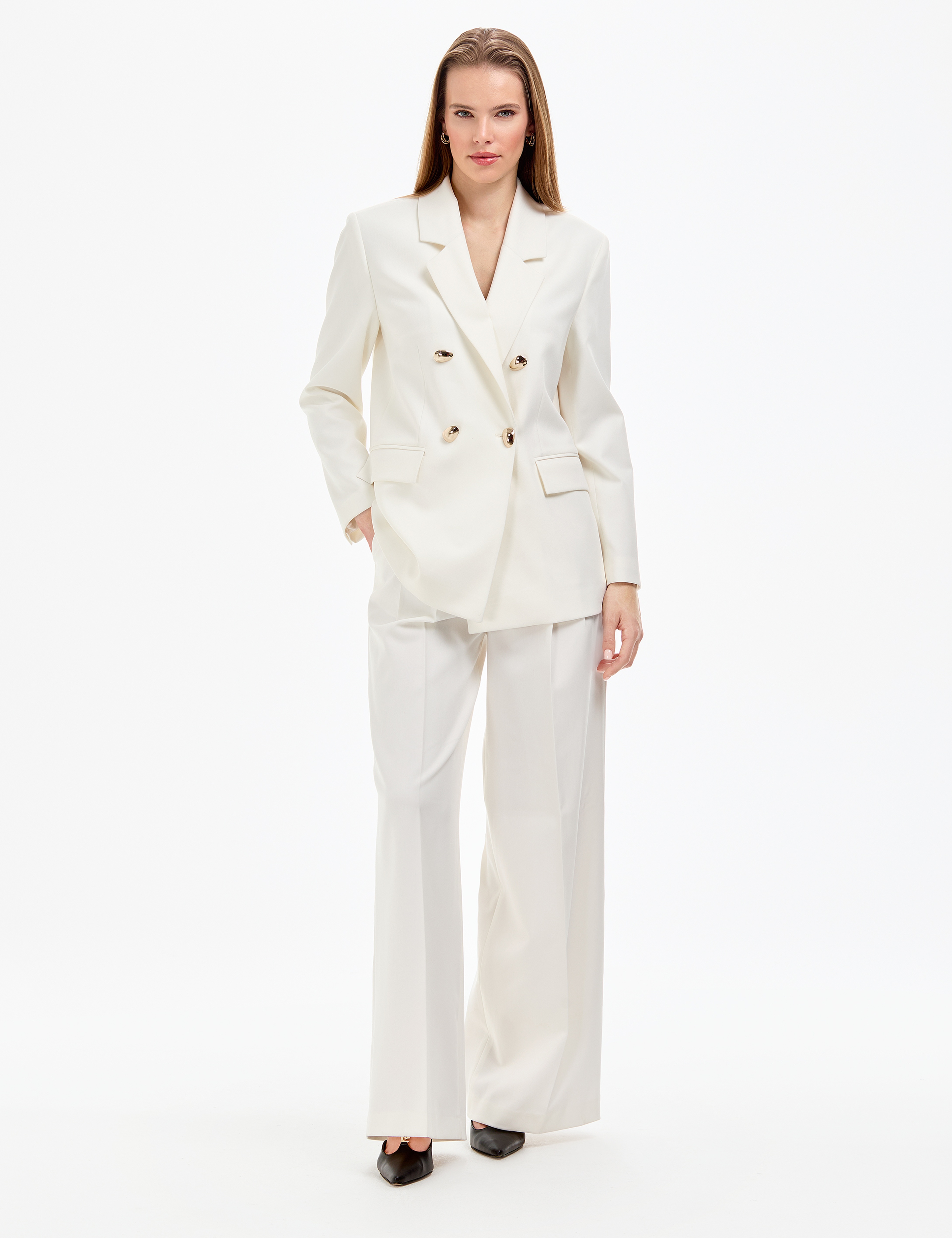 Ekru Comfort Fit Ceket - Image 4