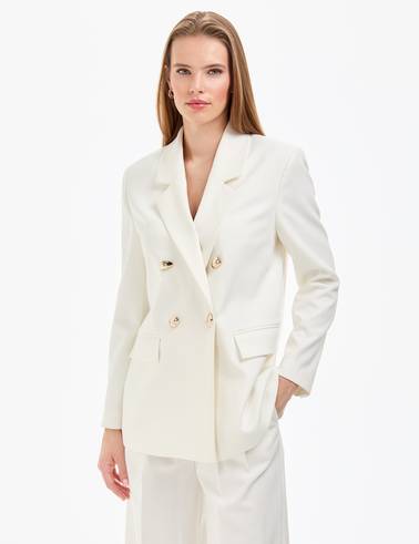 Ekru Comfort Fit Ceket
