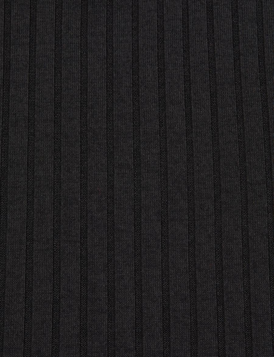 Siyah Slim Fit Basic Tişört