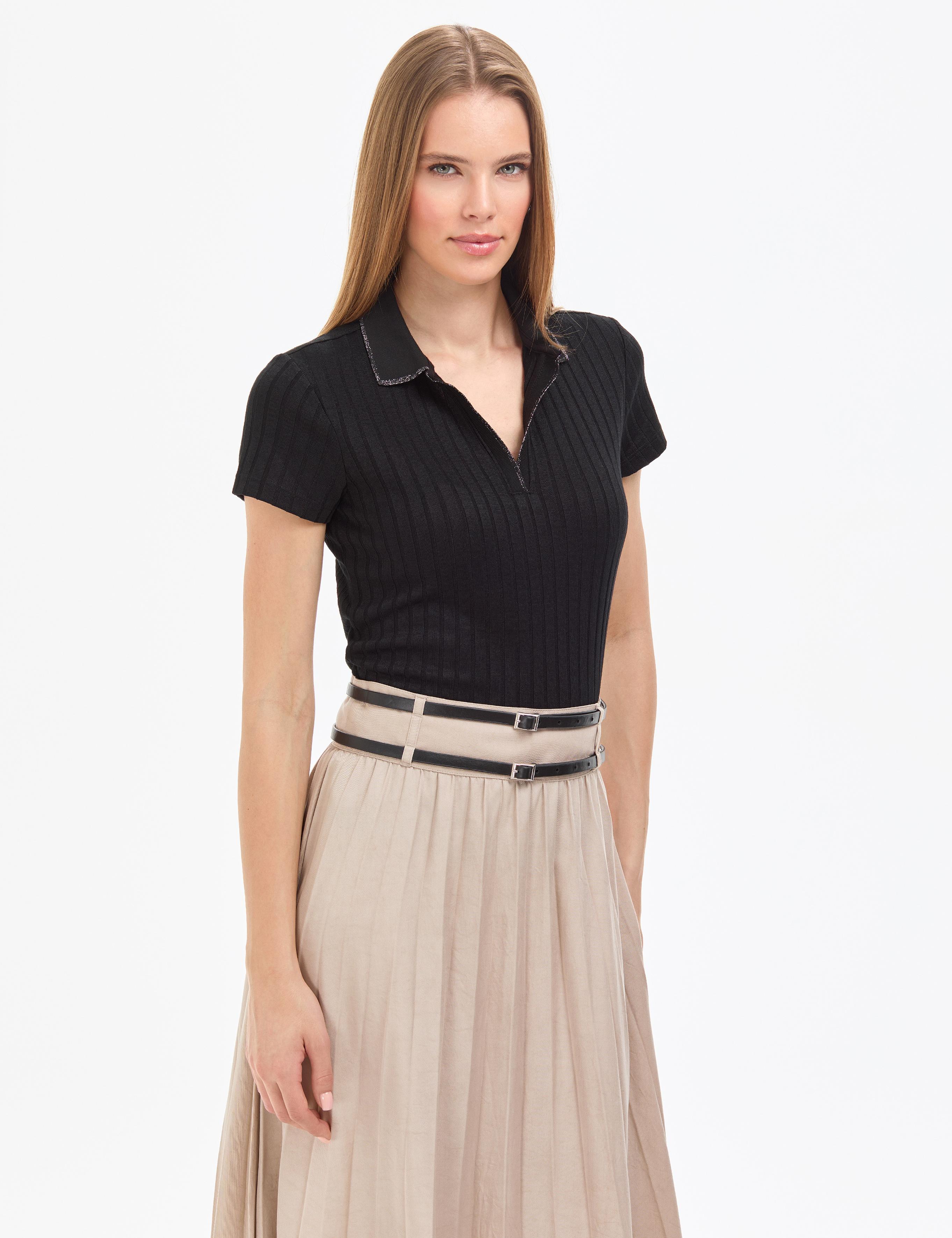 Siyah Slim Fit Basic Tişört