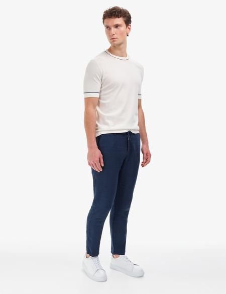 Lacivert Carrot Fit Kanvas Pantolon - 50320846712