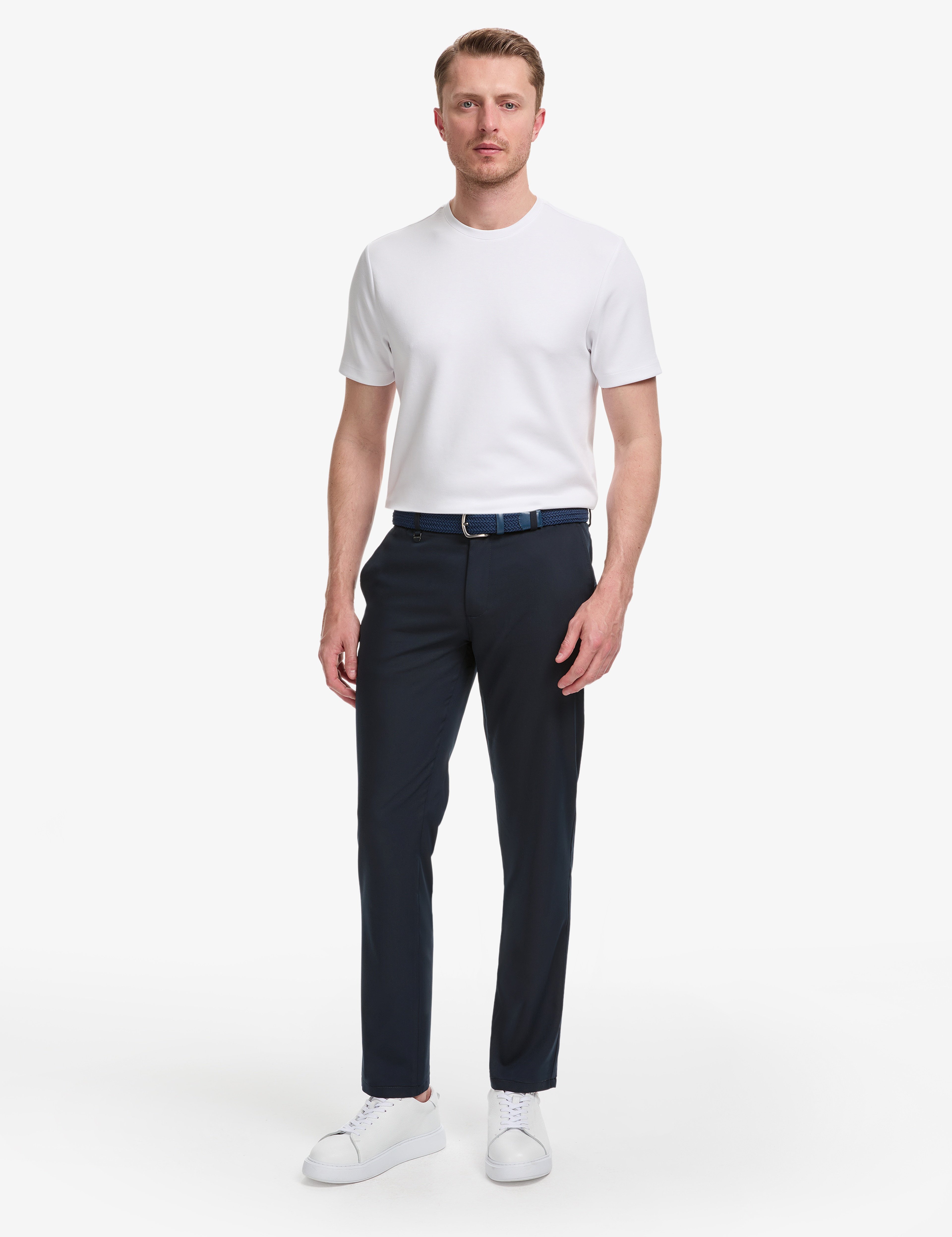 Lacivert Slim Fit Esnek Bel Klasik Jogger Pantolon - Image 1