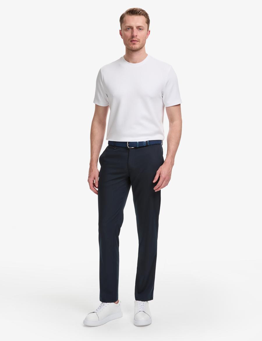 Koyu Lacivert Slim Fit Kumaş Pantolon
