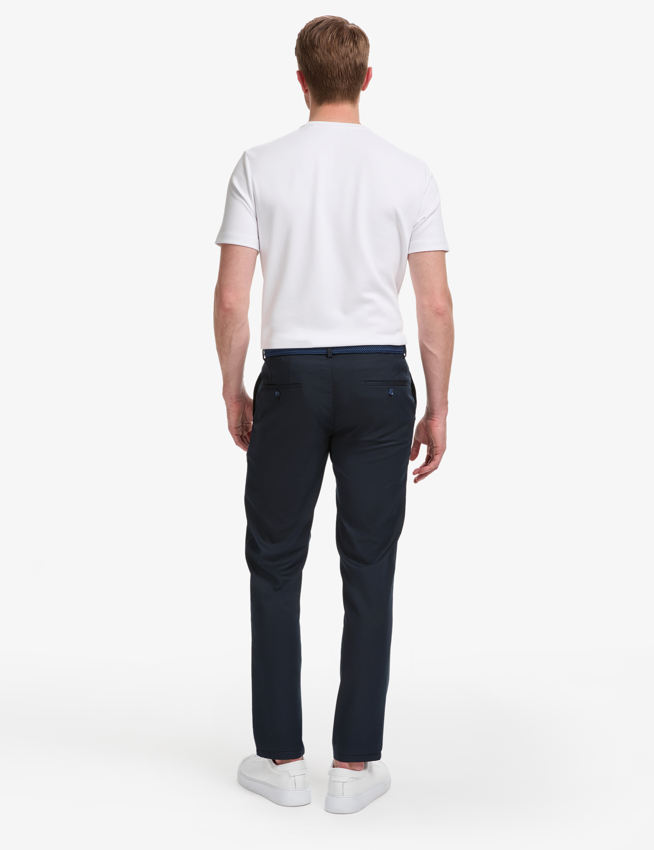 Lacivert Slim Fit Esnek Bel Klasik Jogger Pantolon