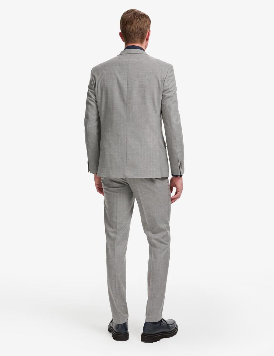 Füme Ex. Slim Fit Çizgili Takım Elbise