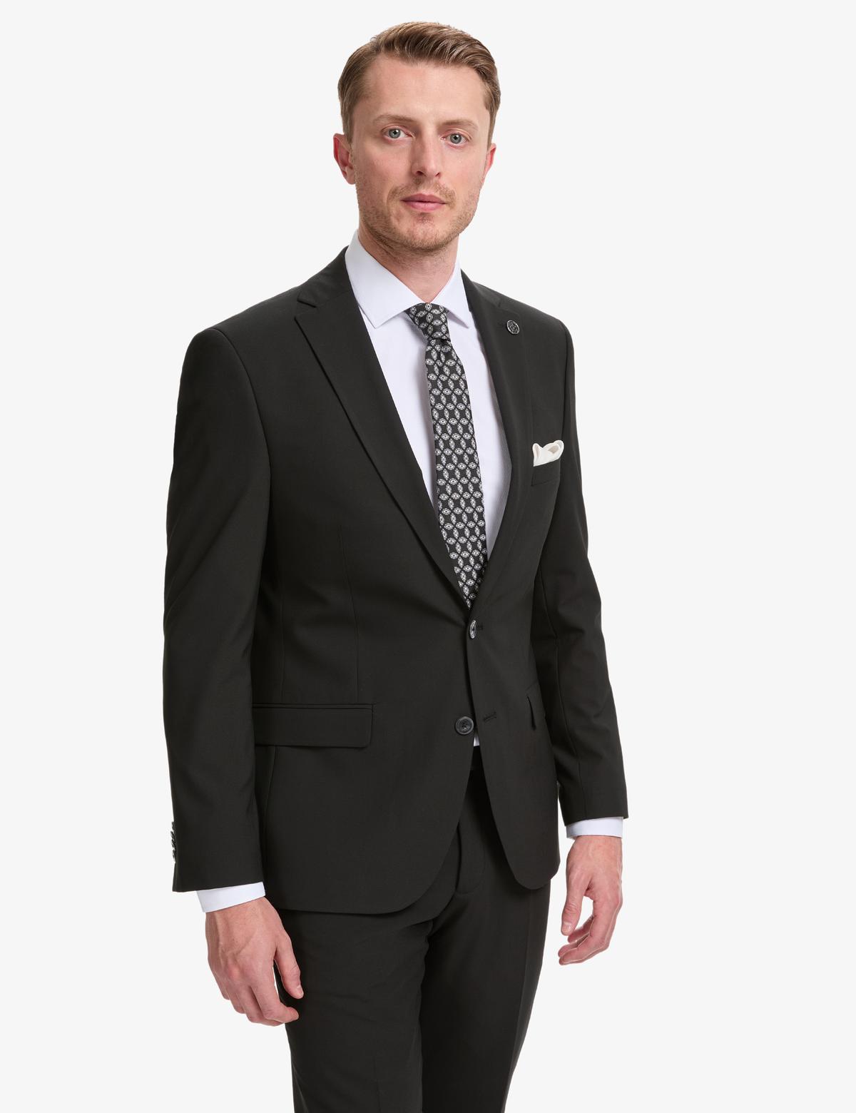 Siyah Slim Fit Takım Elbise - 50325155044